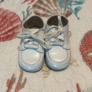 vintage leather baby shoes , wide